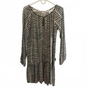 NEW SKEMO women's retro mini dress in white blue